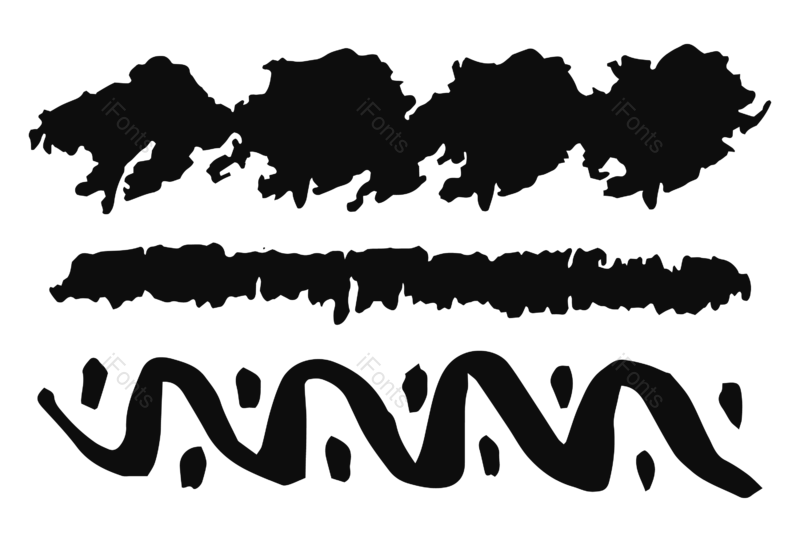 水墨图片,油画笔触元素,墨水PNG,笔触免抠素材